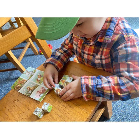 Children's Church Puzzle Retro Baby Animals Busy Quiet Fidget Toy Gift - Picture 3 of 12